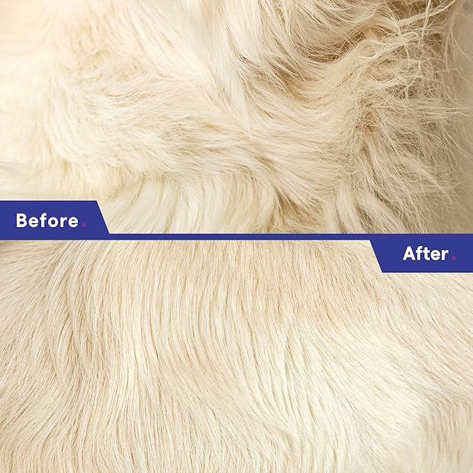 Pet Grooming Rake for Removing Matted Hair from Under Coat, Shedding Control Tool - Dematting Comb for Dogs & Cats - Non-Scratch Detangler & Undercoat Fur Remover - eBook Guide