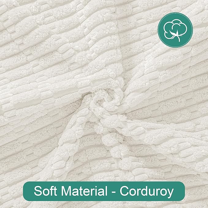 Foxdecor Couch Cover Sofa Covers Washable, Dog Bed Cover Couch Covers for 3 Cushion Couch Sofa Pet Friendly, Dog Couch Cover Furniture Covers for Pets. (White 32x53 inch)