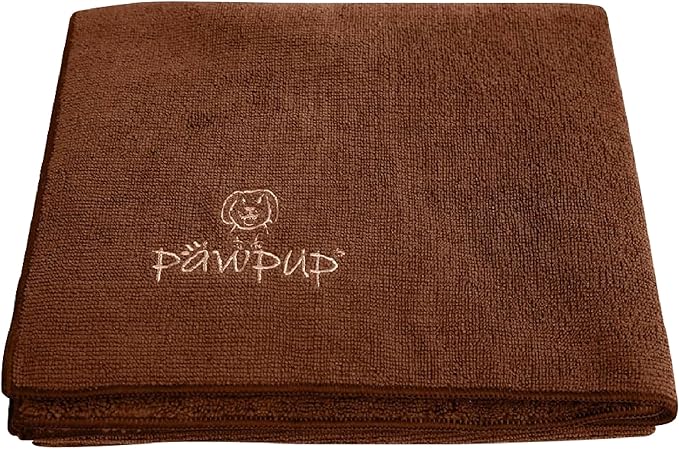 PAWPUP Dog Towels for Drying Dogs Super Absorbent Microfiber Pet Grooming Towel for Dogs, Cats and Other Pets (55 x 28 Inches, Brown)