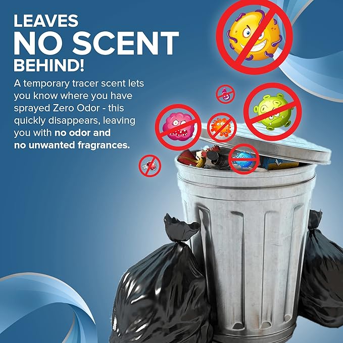 Zero Odor - Multi-Purpose Strong Odor Eliminator for Home, Office, Car, Bathroom, Hotel, Room Deodorizer, and Odor Neutralizer, 64oz Refill