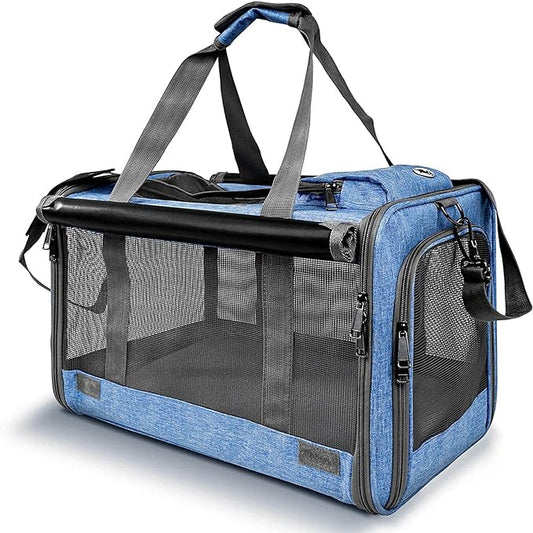 GAPZER Pet Carrier for Large and Medium Cats, Soft-Sided Pet Carrier for Big Medium Cats and Puppy, Dog Carriers Cat Carriers Pet Privacy Protection Travel Carriers