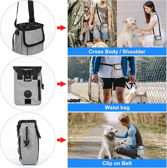 Modoker Dog Travel Organizer with 2 Collapsible Bowls for Supplies & Accessories, Airline Approved Dog Tote Pet Travel Bag with 2 Travel Food Container