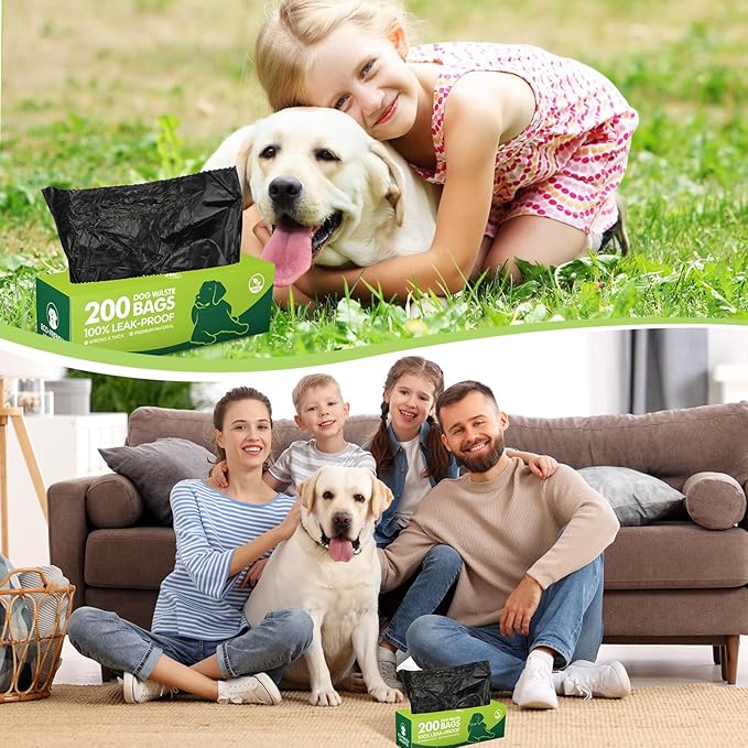 Sherr 15 Boxed Rolls 3000 Counts Dog Poop Bags Bulk Leak Proof Dog Doggy Poop Pet Waste Bags for Puppy Pets Outdoor Walking and Travel