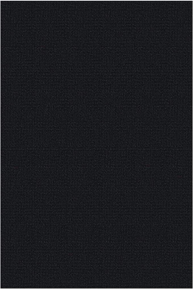 KOZYFLY Washable Area Rug 4x6 Ft Non Slip Rubber Backed Rugs for Entryway Bedroom Throw Rugs Boho Entry Rug, Cotton Braided Floor Carpet for Dining Room Living Room, Black