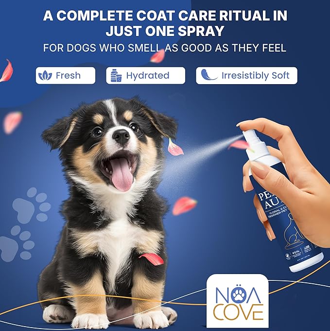 Dog Perfume - Luxury Designer Scent for Dogs - 3-in-1 Deodorizing, Conditioning & Grooming Mist - 95% Natural - Alcohol-Free - Made in USA – Long Lasting Dog Cologne Spray