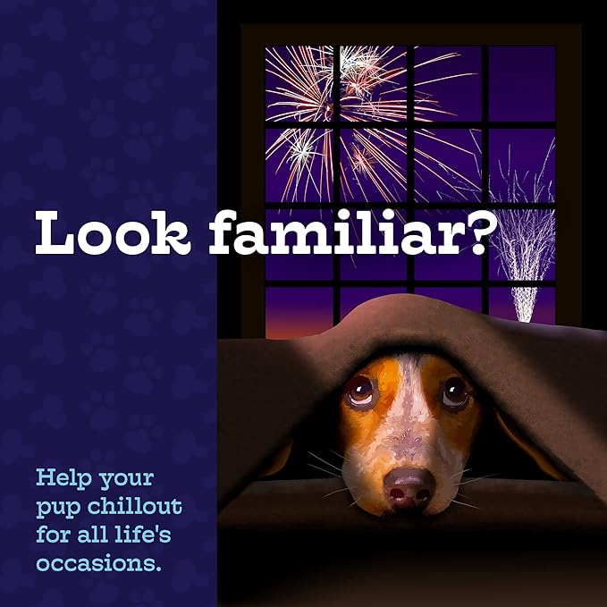 Moe’s Calming Chews for Dogs 90ct – Natural Anxiety Relief with Hemp, Chamomile, and Tryptophan – Calming Dog Treats for Separation, Fireworks, Travel and Storms (Chicken)