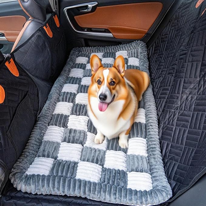 Dog Bed Mat - Crate Pad - Soft Dog Kennel - Multi-Purpose Crate Bed for Dogs & Cats