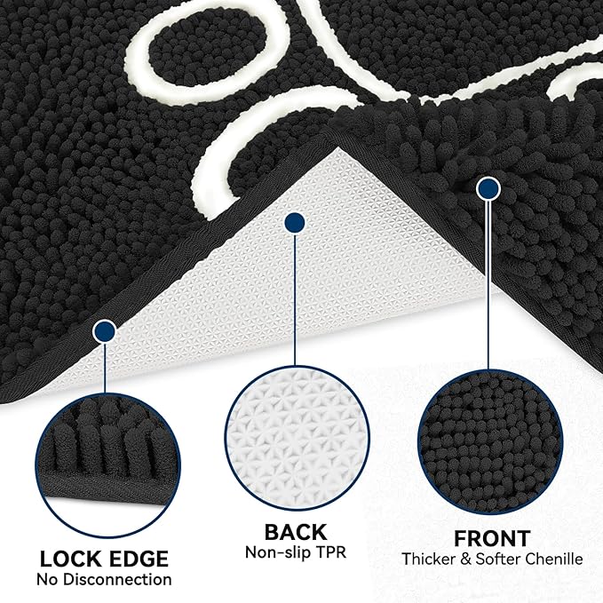 Bcoimo Super Absorbent Dog Door Mat, 60"*24" Anti Slip Mat for Muddy Paws, Pet Rugs for Dirty Paws Washable That Absorbs Moisture and Dirt, for Dog Cage and Pet Resting Carpet