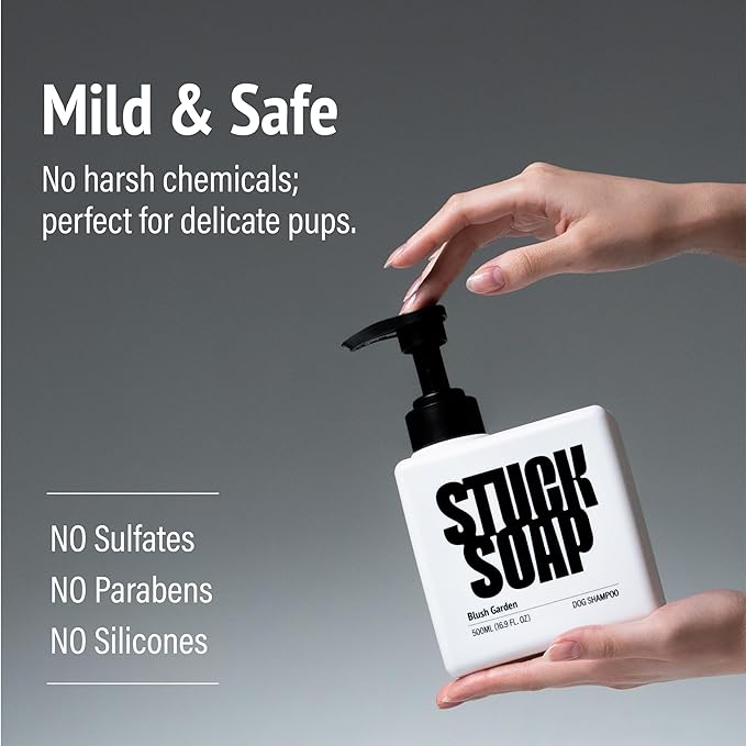 Vegan Dog Shampoo Premium K-Beauty Inspired Gentle Dog Shampoo for Sensitive Skin with Green Tea, Camellia Oil & Centella Asiatica, Elegantly Scented, Natural Pet Wash (Silent Grove)