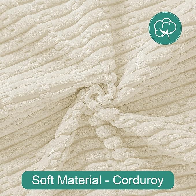 Foxdecor Couch Cover Sofa Covers Washable, Dog Bed Cover Couch Covers for 3 Cushion Couch Sofa Pet Friendly, Dog Couch Cover Furniture Covers for Pets.(Cream 58x82 inch)