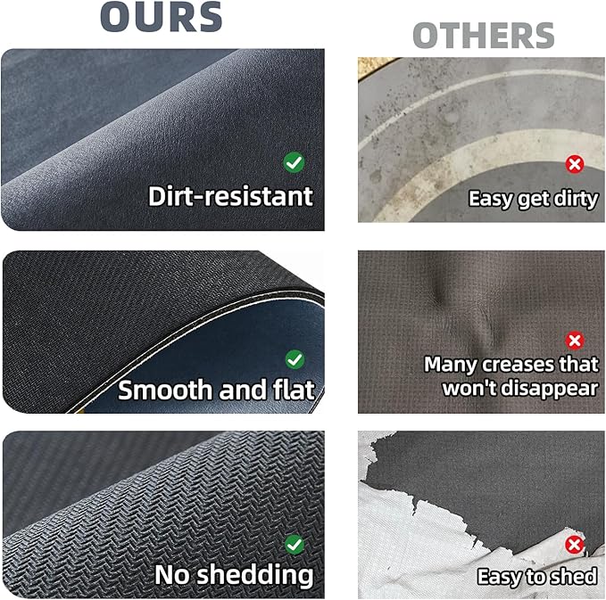 Toilet Rug, Thin Toilet Rugs U Shaped Washable Non Slip Absorbent Quick Dry Low Pile Toilet Mat, 20"x24" U Shape Navy Blue