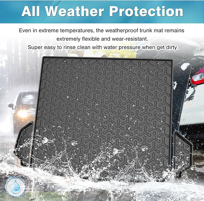 Mixsuper Cargo Liner for Volkswagen ID.4 2021-2025 2026, Cargo Mat for VW ID4 Accessories, All Weather Trunk Liner Rear Trunk Mat Black