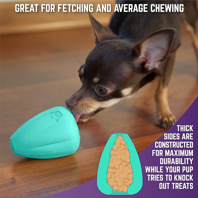 Chew King by Mammoth Premium Treat Dog Toy, Medium, Extremely Durable Natural Rubber Toy, Pack of 2