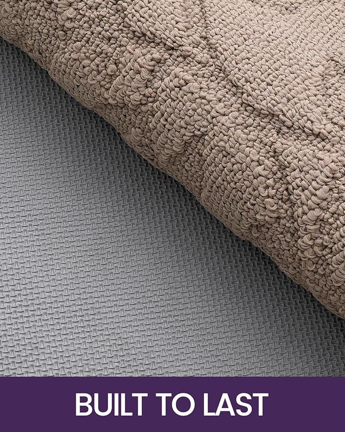 DEXI Front Door Mat Inside Entrance 24x36, Non Slip Dirt Trapper Doormat, Low Profile Thin Entry Mat, Absorbent Easy Clean Welcome Mats for Entryway, Patio, Branch Leaf Beige