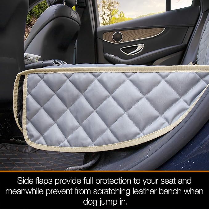 iBuddy Truck Seat Cover for Dogs Waterproof Truck Back Seat Protector for Kids Without Smell Heavy Duty and Nonslip Pet Bench Seat Cover for Trucks Ford F150/F250/Chevrolet Silverado/GMC/Ram 1500/2500