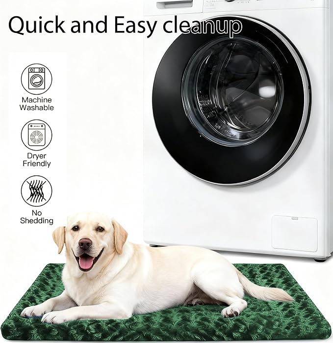 Dog Bed Mat - Dog Crate Pad - Reversible Dog Mat for Pet Comfort - Soft Bed Pads with Dual-Sided Design for All Seasons - Durable, Machine Washable Mat for Crates, Travel, and Home