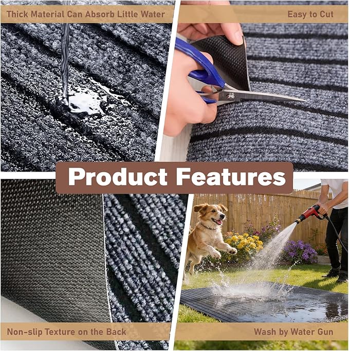 46 * 60 * 0.23inch Mat for Under Dog Crate Floor Protector Dog Playpen Mat Waterproof Pet Crate Mats Non Slip Reusable Puppy Pads for Cage, Kennel,Training, Whelping,Floor Protection