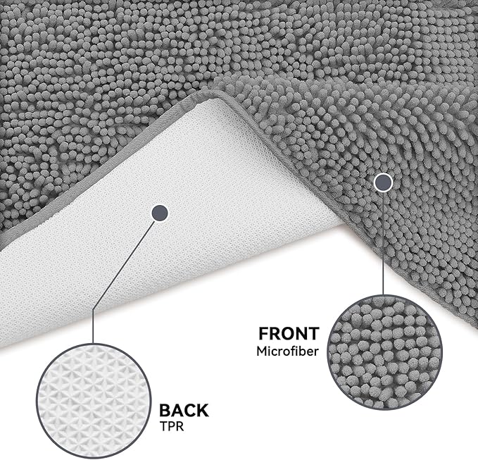 Bcoimo Super Absorbent Dog Door Mat, 48"*30" Anti Slip Mat for Muddy Paws, Pet Rugs for Dirty Paws Washable That Absorbs Moisture and Dirt, for Dog Cage and Pet Resting Carpet