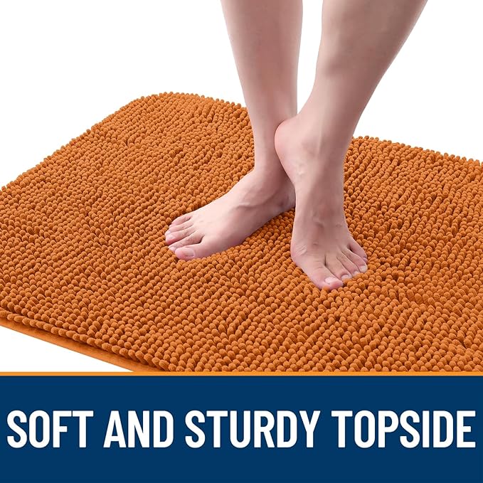 OLANLY Dog Door Mat for Muddy Paws 44x32, Absorbs Moisture and Dirt, Absorbent Non-Slip Washable Doormat, Quick Dry Chenille Mud Mat for Dogs, Entry Indoor Entryway Carpet for Inside Floor, Clay