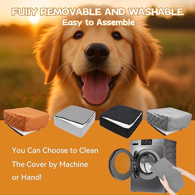 CABZOON Dog Car Seat for Small/Medium Dogs Up to 35lbs,Elevated Cushion Fits in Front/Back Seat,Travel Safety Per Car Bed with Washable Removable Cover, Storage 2 Pockets Grey