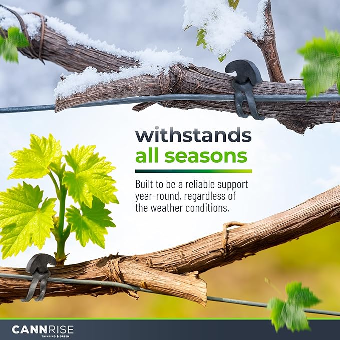 Anchor Bands for Trellising – 70-Pack 8 cm/3.14 in Rubber Vine Ties, UV-Protected Bands: Grapevines, Trees & Climbing Plants – Tool-Free Loop-and-Anchor Design for Install, Weatherproof