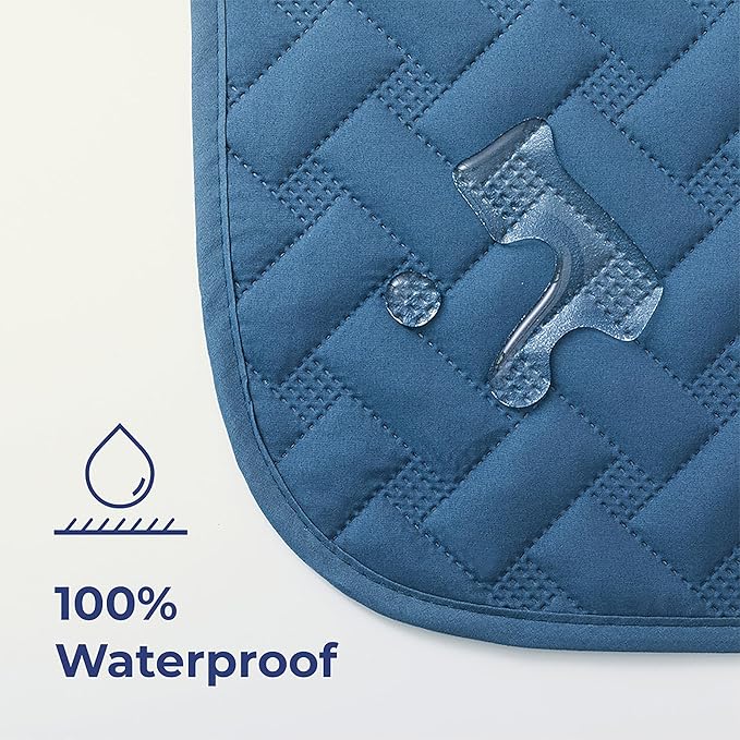 gogobunny 100% Double Sided Waterproof Dog Blanket Soft Pet Bed Cover Reversible Protect Furniture Couch Sofa Car for Puppy Cat Kids (Dark Blue/Light Blue, 30x70 Inch (Pack of 1))