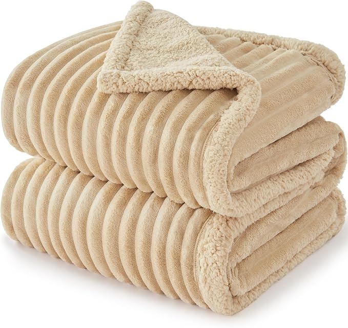 Waterproof Dog Blanket for Small Dogs, Washable Soft Puppy Cat Blanket Flannel Cotton Velour for Sofa Couch Protector, Comfort & Security Reversible Bed Protection for Pet, 25"X35", Khaki