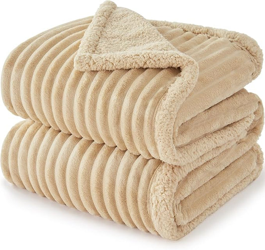 Waterproof Dog Blanket for Medium Dogs, Washable Soft Puppy Cat Blanket Flannel Cotton Velour for Sofa Couch Protector, Comfort & Security Reversible Bed Protection for Pet, 30"X40", Khaki