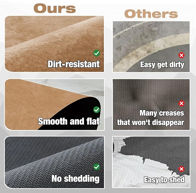 Bathroom Mat Quick Dry, Bathroom Rugs Non Slip Washable Thin Absorbent Bath Mat Fits Under Door Bathroom Floor Mat Perfect for Bath, Shower, or Sink 20"x30" Brown