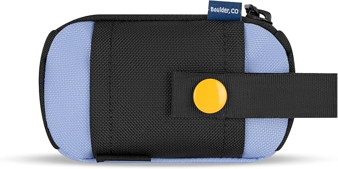 OllyDog Scoop Pick Up | Dog Poop Bag Holder | Lightweight & Water-Resistant Dispenser | Leash Attachment for Hands-Free Carry | Fits Standard Waste Bag Rolls (Blue Heron)