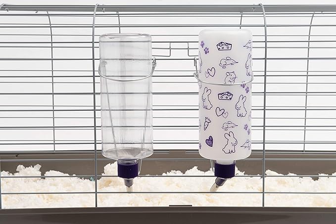 Lixit 32oz Weather Resistant Water Bottles with Heavy Duty Mount for Rabbits and Ferrets (Rabbits) (Pack of 4)