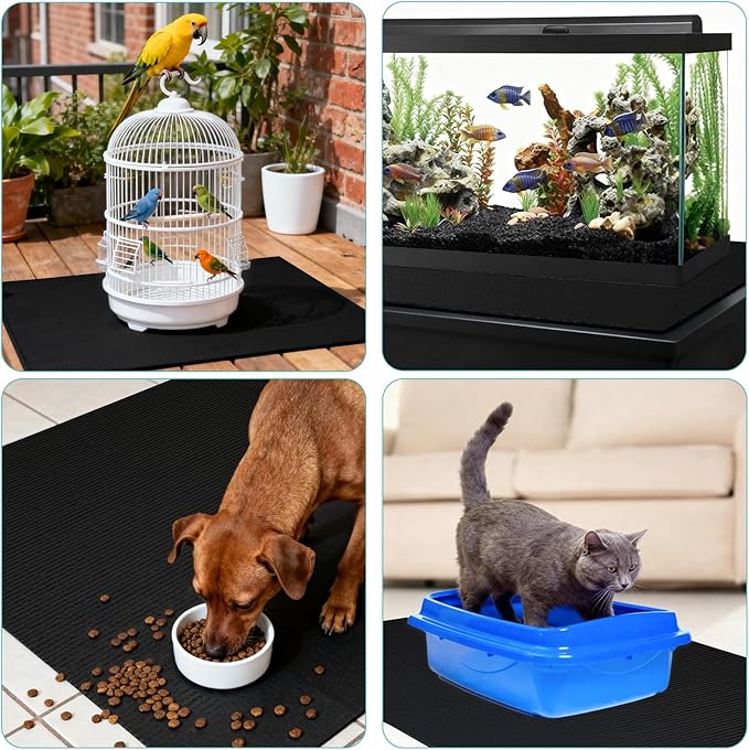 Pet Crate Floor Protection Mat, Mat for Under Dog Crate, 23.6" x 47.2" XL Cut to Fit Design Washable Floor Covering Reusable Waterproof Non Slip Rug Whelping Pad for Pet (X-Large)