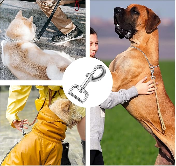 Buclefly Swivel Eye Bolt Snap Hooks Heavy Duty Dog Leash Clips 4pcs