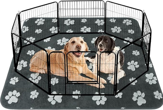 KOOLTAIL Washable Pee Pads for Dogs Extra Large, 72x72in Super Absorbent Soft Warm Plush Puppy Potty Training Pads, Quick Dry & Leakproof Reusable Pet Mats Whelping Pad for Playpen, Floor,Crate,Couch