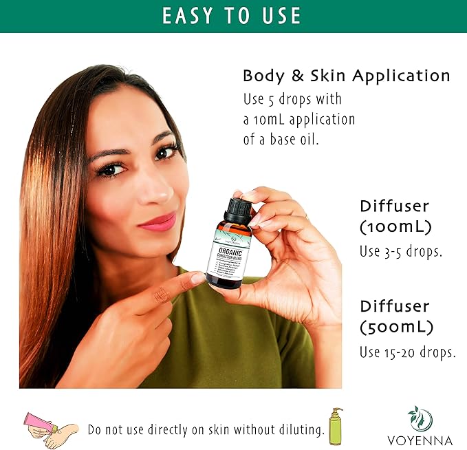 Essential Oil Breathe Blend for Diffuser, Humidifier, Aromatherapy & Rub with Peppermint & Eucalyptus Oils | for Headache, Allergy & Congestion