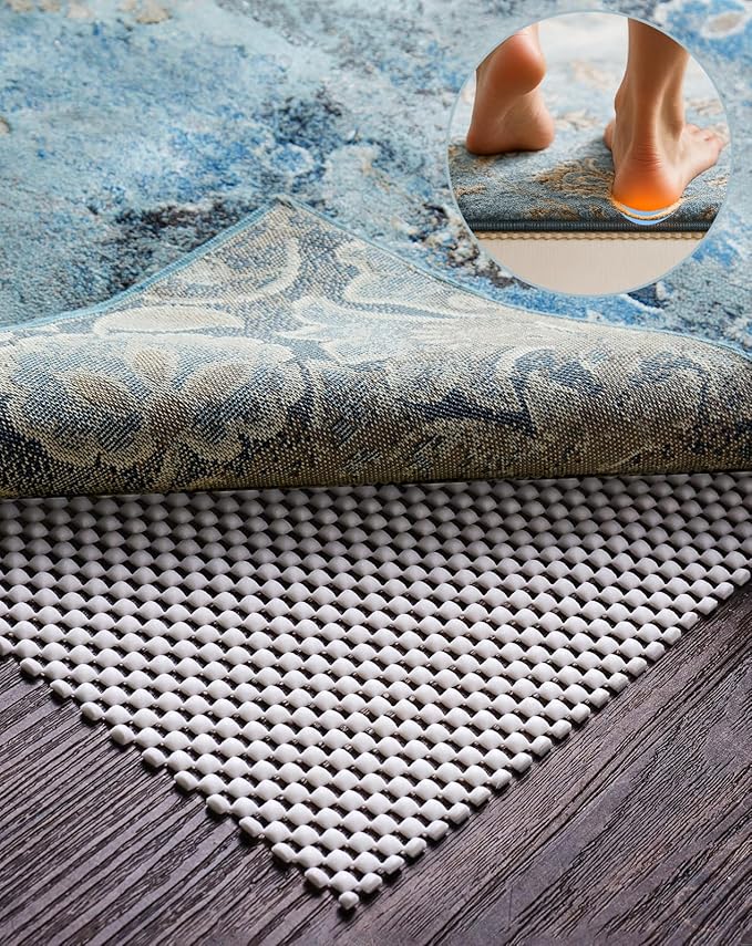 Veken Runner Rug Pad Gripper for Hardwood Floors, Non Slip 2.5x9 Ft Rug Pads for Area Rugs, Thick Rug Grippers for Tile Floors, Under Carpet Anti Skid Mat, Keep Your Rugs Safe and in Place