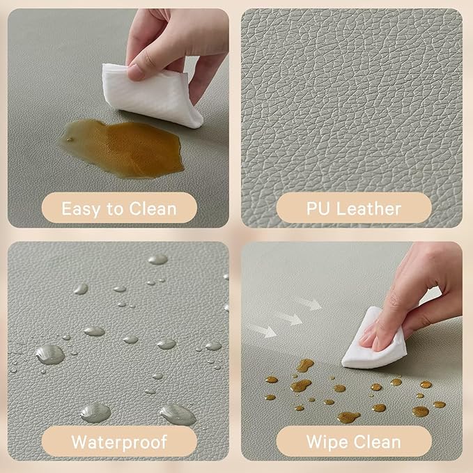 Waterproof Baby Play Mat for Floor 1.3" Thick Memory Foam 59 * 71 Cushion Playpen Playmat Tummy Time Crawling Mat Nursery Rug Pad Mattress Create Soft & Safe Area for Infants,Toddler,Kids,Grey