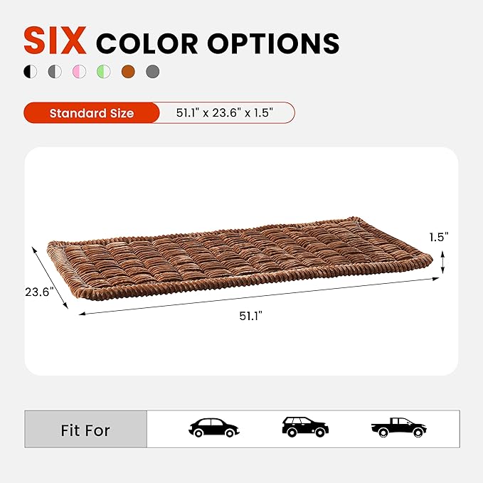 Backseat Dog Bed Mat for Car, Non-Slip Dog Bed for Car Back Seat, Soft & Cozy Dogs Blanket, Washable Travel Pet Mat Seat Protector for Cars, SUVs, Trucks