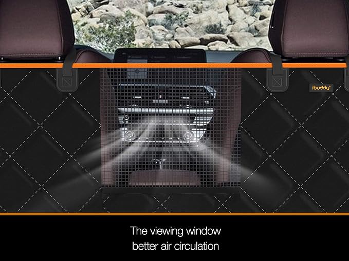 SUV Cargo Liner for Dogs, Waterproof Dog Cargo Cover with Bumper Flap Protection Durable Toyota Rav4 Trunk Mat for Pets Keep Your Vehicle Trunk Clean Universal Fit SUV Car Seat Cover