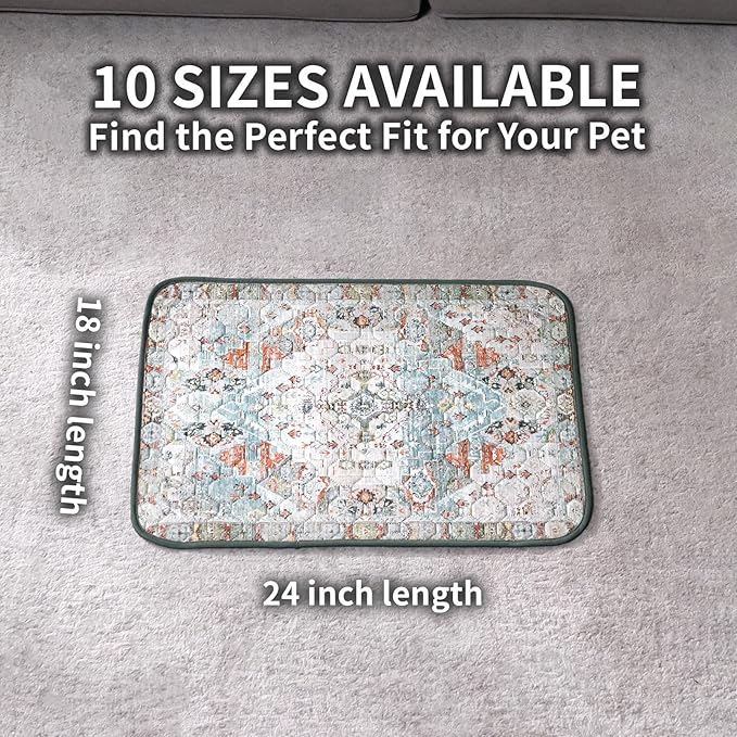 Dog Pee Pads Training Pads Upgrade Triple Thickness All-Purpose Super Absorbent & Leak-Proof, Quick Dry and Leak-Proof and Odor Control (Blue/White/Multi, 18" x24" x2PCS)
