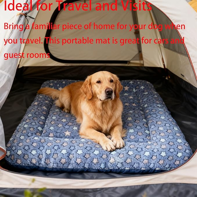 Dog Bed Mat - Crate Pad - Soft Dog Kennel - Multi-Purpose Crate Bed for Dogs & Cats
