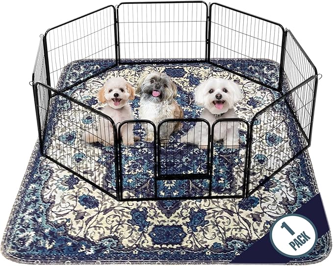 PUPIBOO Washable Pee Pads for Dogs and Cats - Super Absorbent Reusable Puppy Training Pads - 100% Waterproof, Leak-Proof & Non-Slip Whelping Pads for Pet Housebreaking