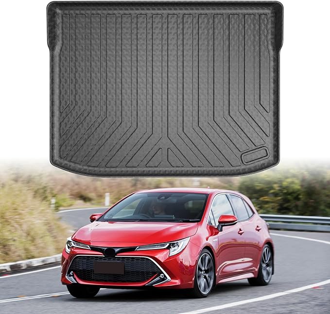 Mixsuper Custom Fit Cargo Liner for 2019-2025 Toyota Corolla Hatchback, Not Fit Sedan Model, All Weather Cargo Mat Rear Trunk Liner Black