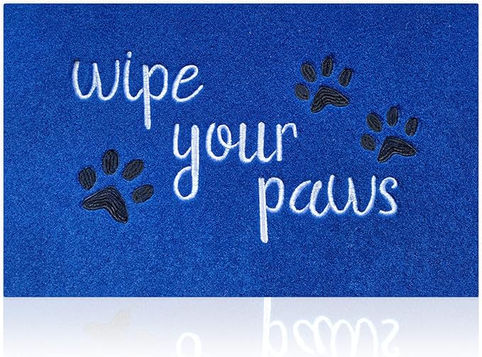 Outside Door Mat for Home Entrance Funny Mats Wipe Your Paws Welcome Mat for Front Door Indoor with Non Slip Rubber Mat Dog Mats,18x28 Inch