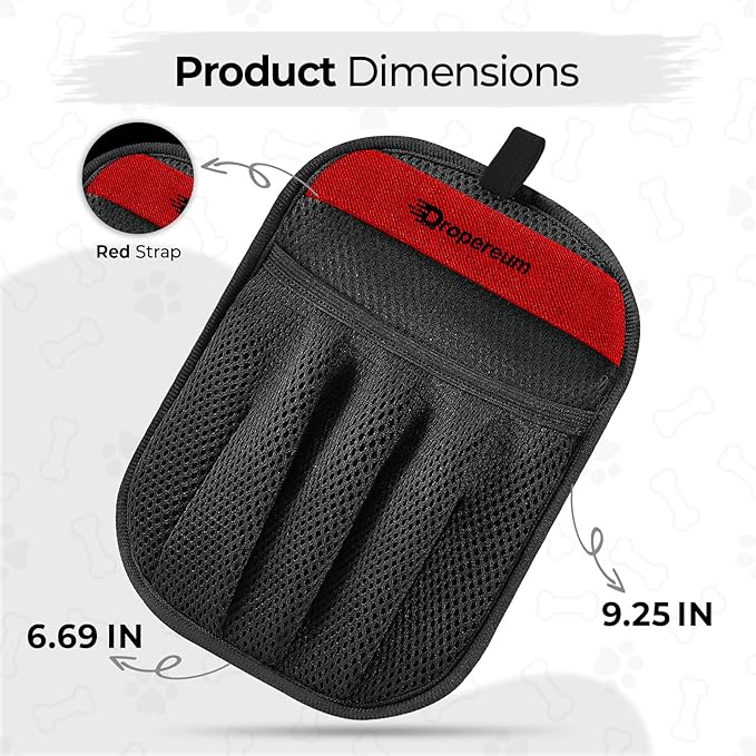 Pet Hair Removal Glove - Electrostatic Pet Hair Removal Gloves Brush for Pets Hair, 2026 Upgraded Animal Fur Removal Tool, Reusable Cats & Dogs Grooming Gloves for Hair Removal