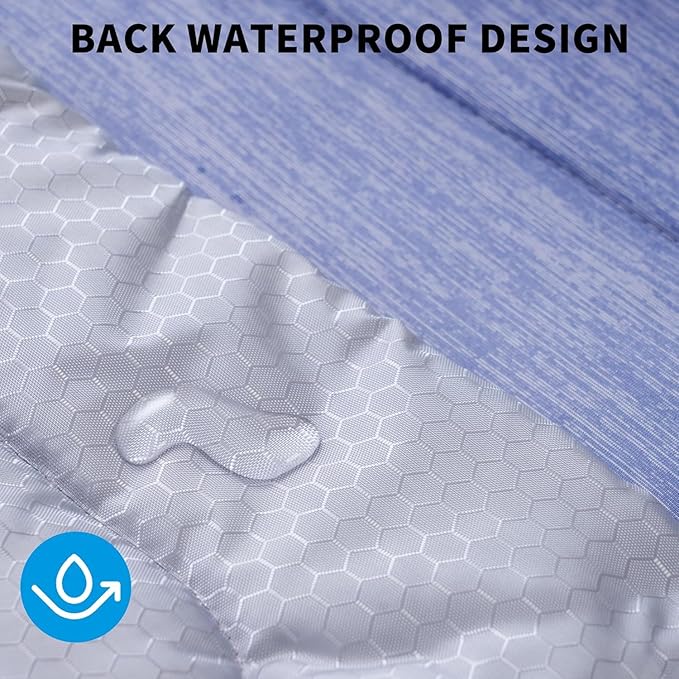 MARUNDA Dog Cooling Mat, No Need to Freeze Or Refrigerate This Cool Pet Pad Cat Mats- Keep Your Pet Cool, Machine Washable (Ocean Blue, 44" x 32" XL-Crate)