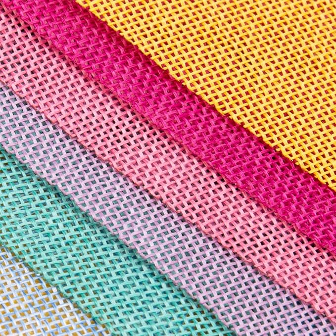 60 Flags Imitated Burlap Pennant Banner - Multicolor Fabric Triangle Rainbow Flag Bunting for Party and Festival Classroom Hanging Decoration