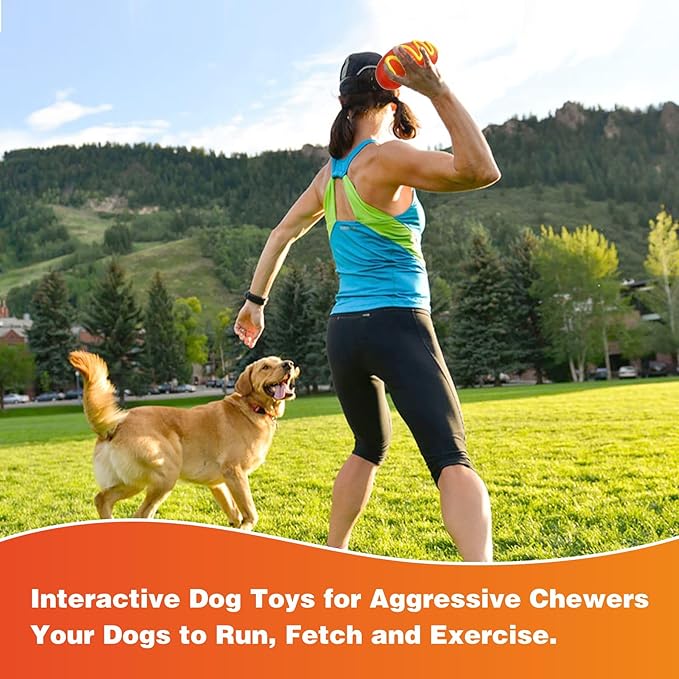 LiuMelinda Dog Chew Toys for Aggressive-Chewers - Indestructible Dog Toy for Aggressive Chewer，Tough Chew Toys for Dogs （Rubber）