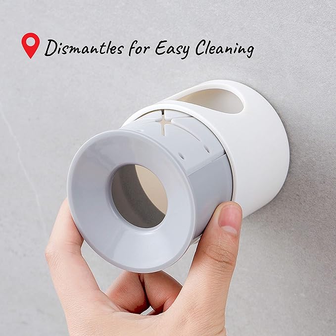 Electric Toothbrush Holder, Wall Mounted for Shower Space-Saving, Bathroom Storage Organizer Caddy for Kids, Decor (1, Grey)