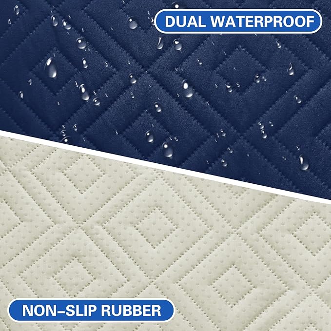 2026 Waterproof Sofa Dog Blanket (30"x70") Comfy Couch Sofa Mat for Pets with Anti-Slip Back, Universal Incontinence Lightweight Liner Pad for Furniture Car Picnic etc Durable Washable, Navy Blue